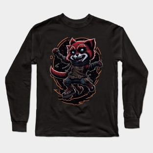 Red Panda Ninja_016 Long Sleeve T-Shirt